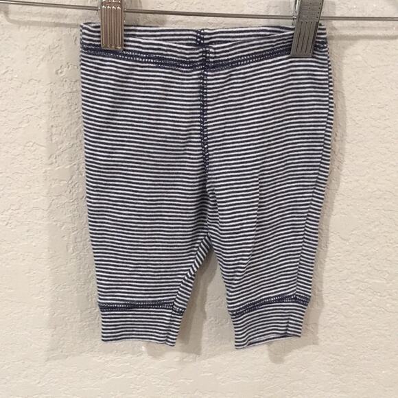 Carter’s Baby Boy 3M Stripe Lounge Pants Set‎ 100% Cotton Gray & Blue - Picture 2 of 13